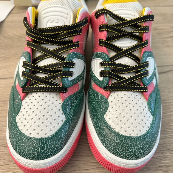 SOLD-GUCCI Basket sneakers - multi low cut - Picture 4 of 11